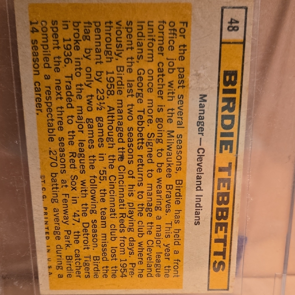 1958 To 1986  Baseball Card's 6 In Cases - Picture 12 of 12